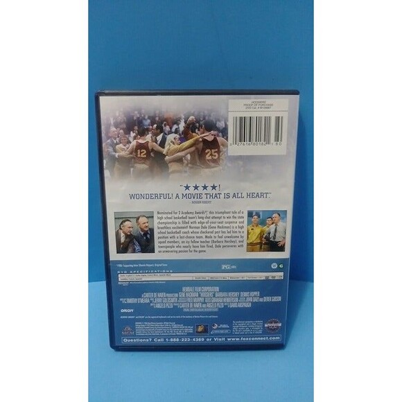 Hoosiers (DVD, 1986) Gene Hackman, Barbara Hershey, Dennis Hopper - Picture 5 of 5